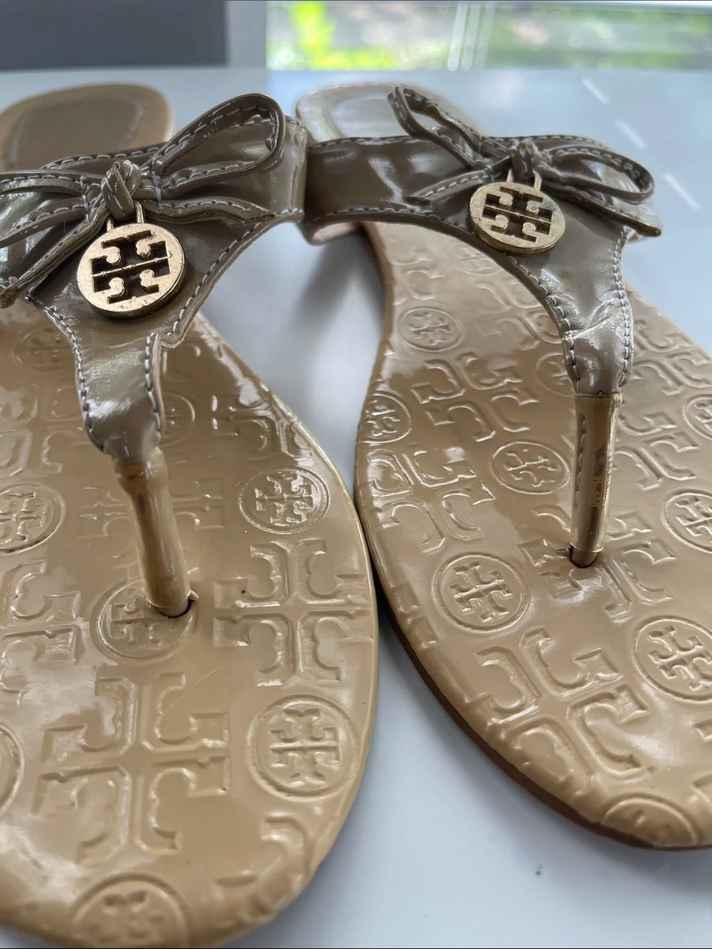 Tory Burch Miller Thong Sandals with Bows